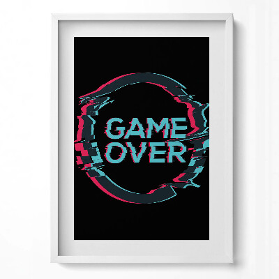 Obraz v rámu dekorativní Nápis 