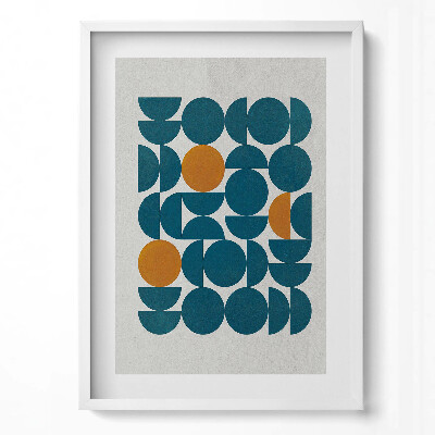 Obraz v rámu dekorativní Geometrické složení