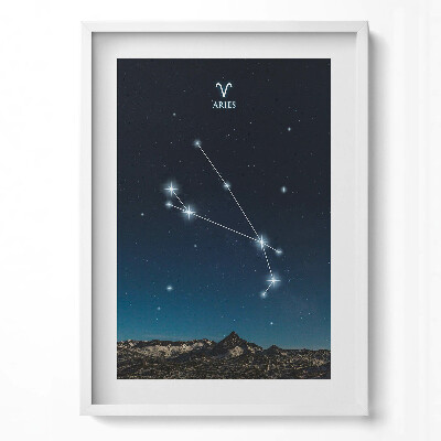 Obraz v rámu dekorativní Souhvězdí zvěrokruhu Berana