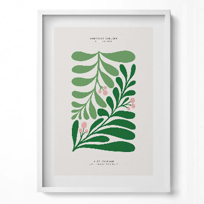 Obraz v rámu dekorativní Ilustrace rostlin a květin