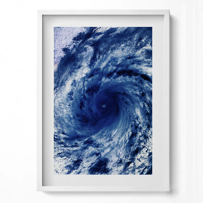 Obraz v rámu dekorativní Foto NASA - cloudový vír z vesmíru