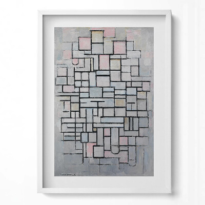 Obraz v rámu dekorativní Moderní umění - geometrická skica