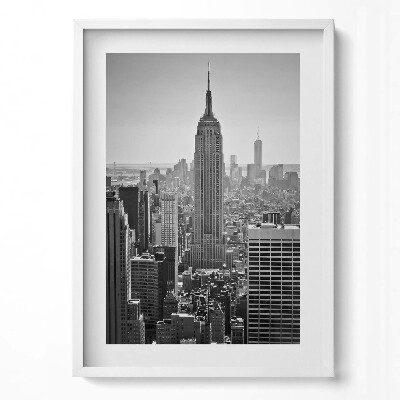 Obraz v rámu dekorativní Pohled na mrakodrapy v New Yorku