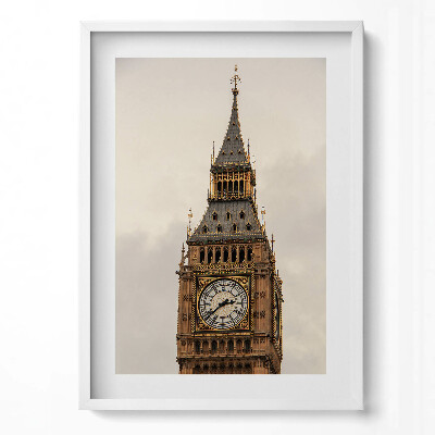 Obraz v rámu dekorativní Big Ben hodiny Londýn Anglie