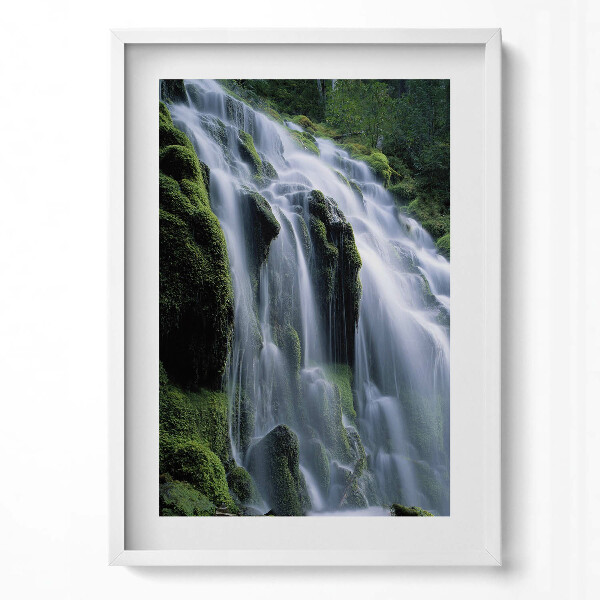 Obraz v rámu dekorativní Velký vodopád v džungli