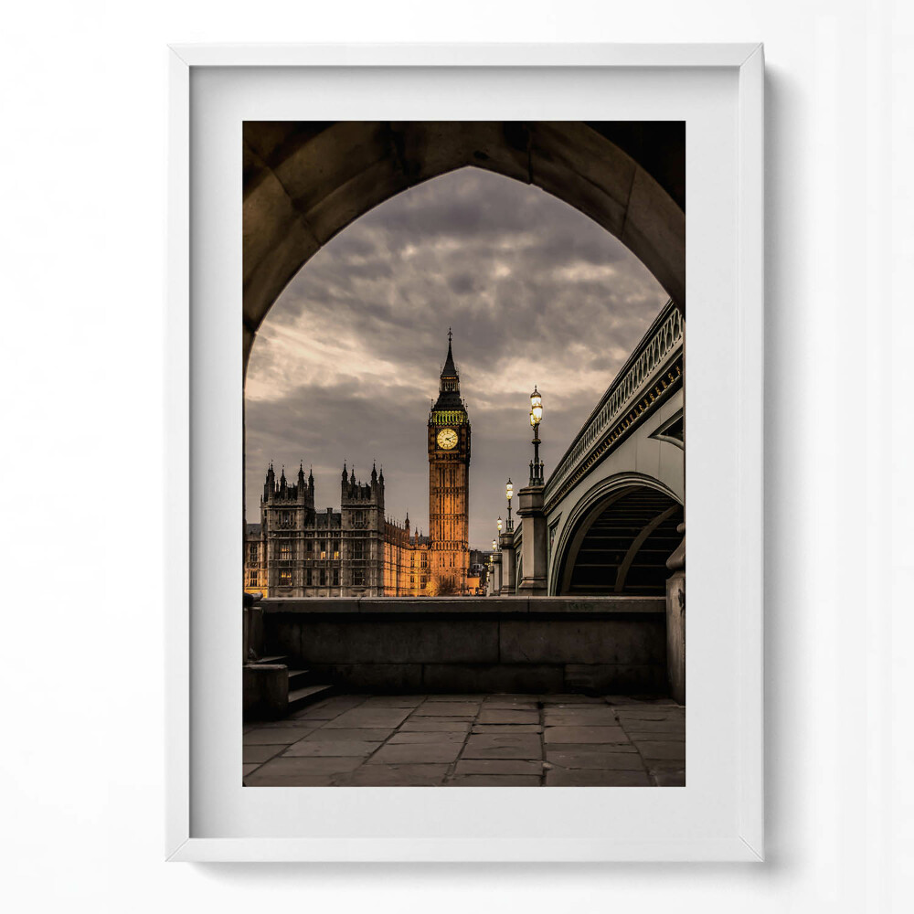 Obraz v rámu dekorativní Pohled na Big Ben v Londýně