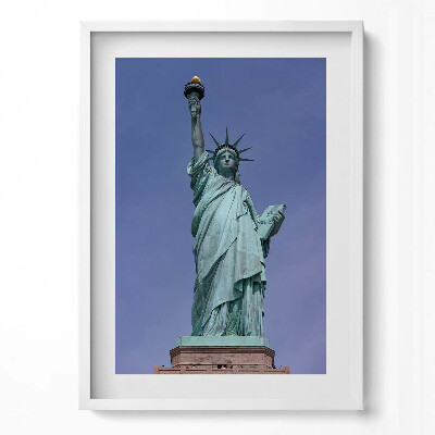 Obraz v rámu dekorativní Socha svobody v New Yorku, USA
