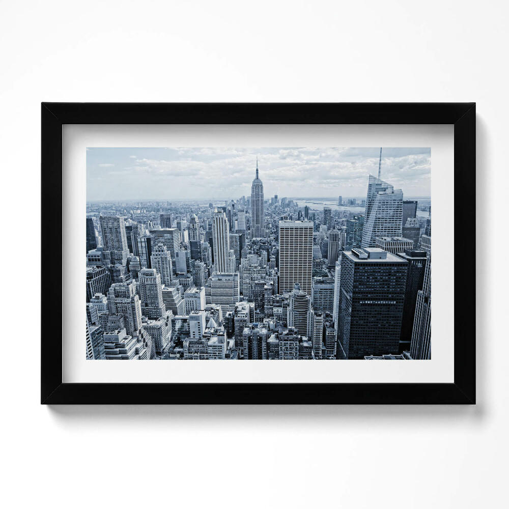 Obraz s rámem dekorativní Pohled na New York