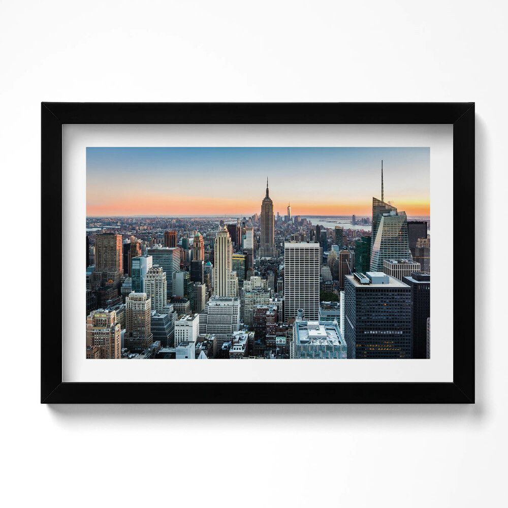 Obraz s rámem dekorativní Pohled na architekturu New Yorku