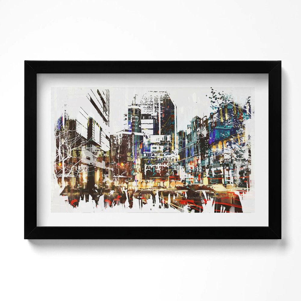 Obraz s rámem dekorativní New York – město překypující životem
