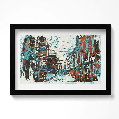 Obraz s rámem dekorativní Pouliční umění