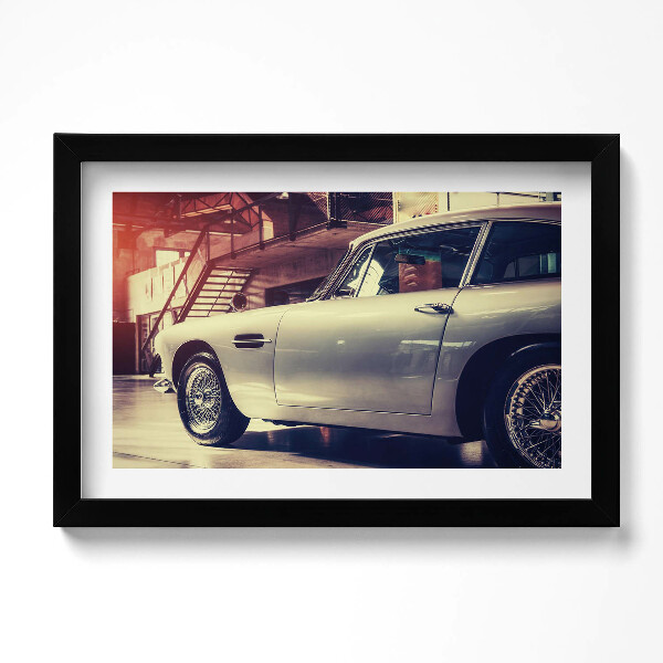 Obraz s rámem dekorativní Aston Martin DB5