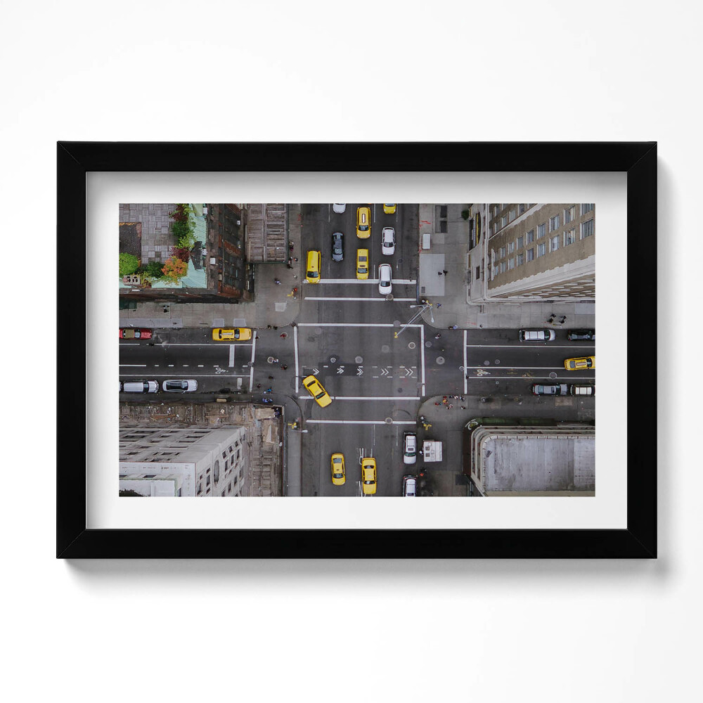 Obraz s rámem dekorativní Manhattan 5th Avenue v New Yorku