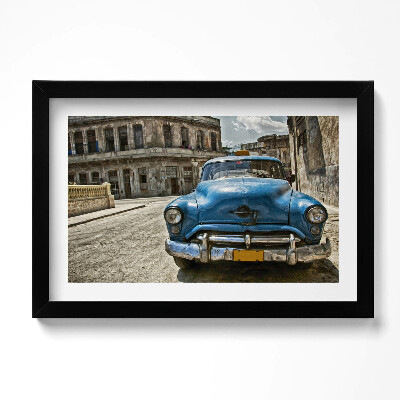 Obraz s rámem dekorativní Klasické veteránské auto