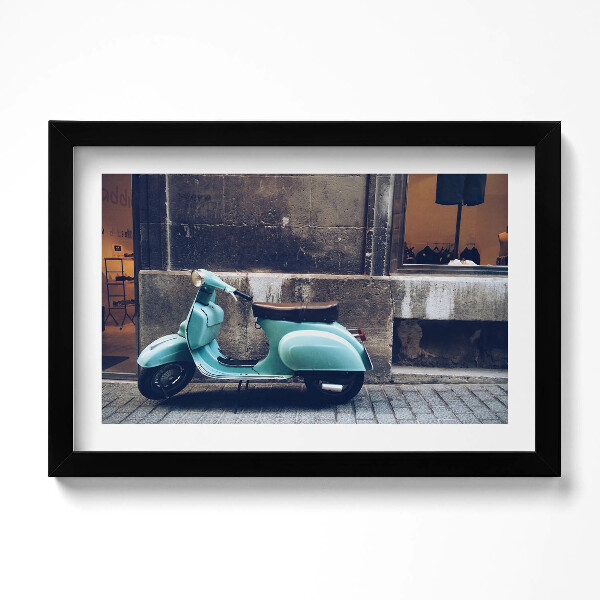 Obraz s rámem dekorativní Skútr v Palma de Mallorca