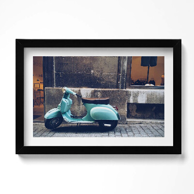 Obraz s rámem dekorativní Skútr v Palma de Mallorca