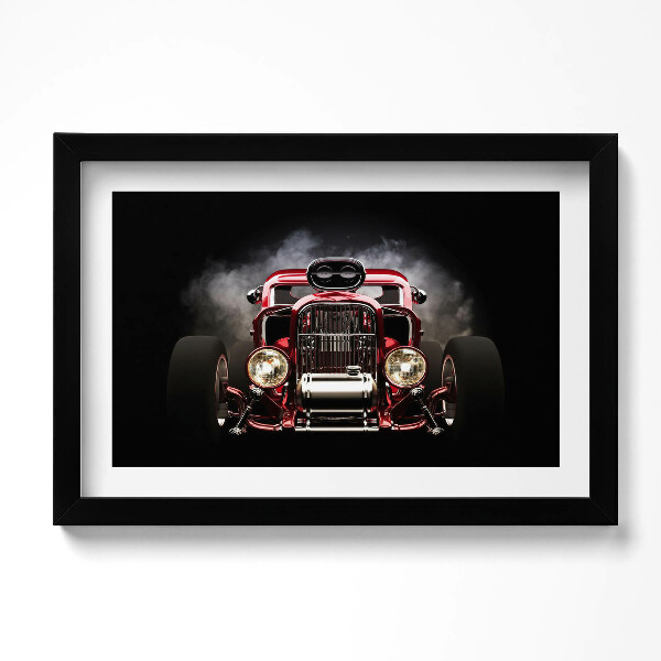 Obraz s rámem dekorativní Staré veteránské auto