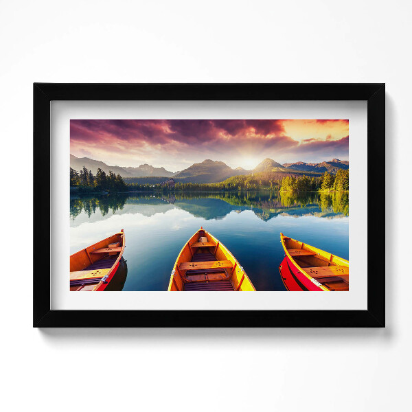 Obraz s rámem dekorativní Národní park Štrbské Pleso, Slovensko