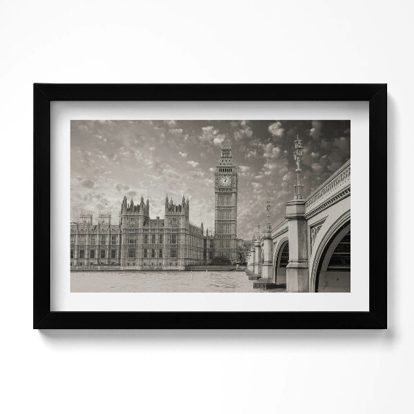 Obraz s rámem dekorativní Londýn Anglie Big Ben