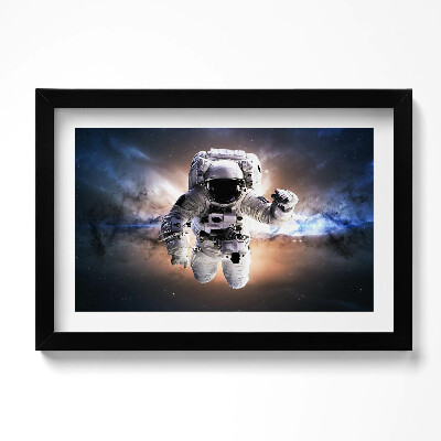 Obraz s rámem dekorativní Astronaut ve vesmíru