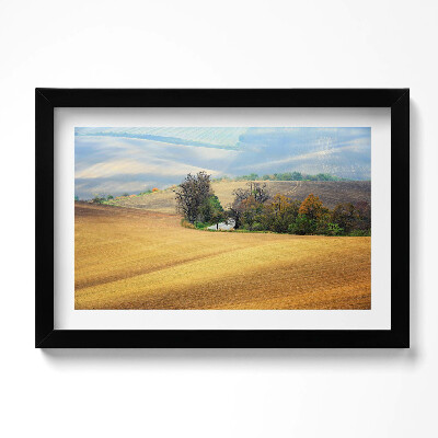 Obraz s rámem dekorativní Moravská venkovská krajina