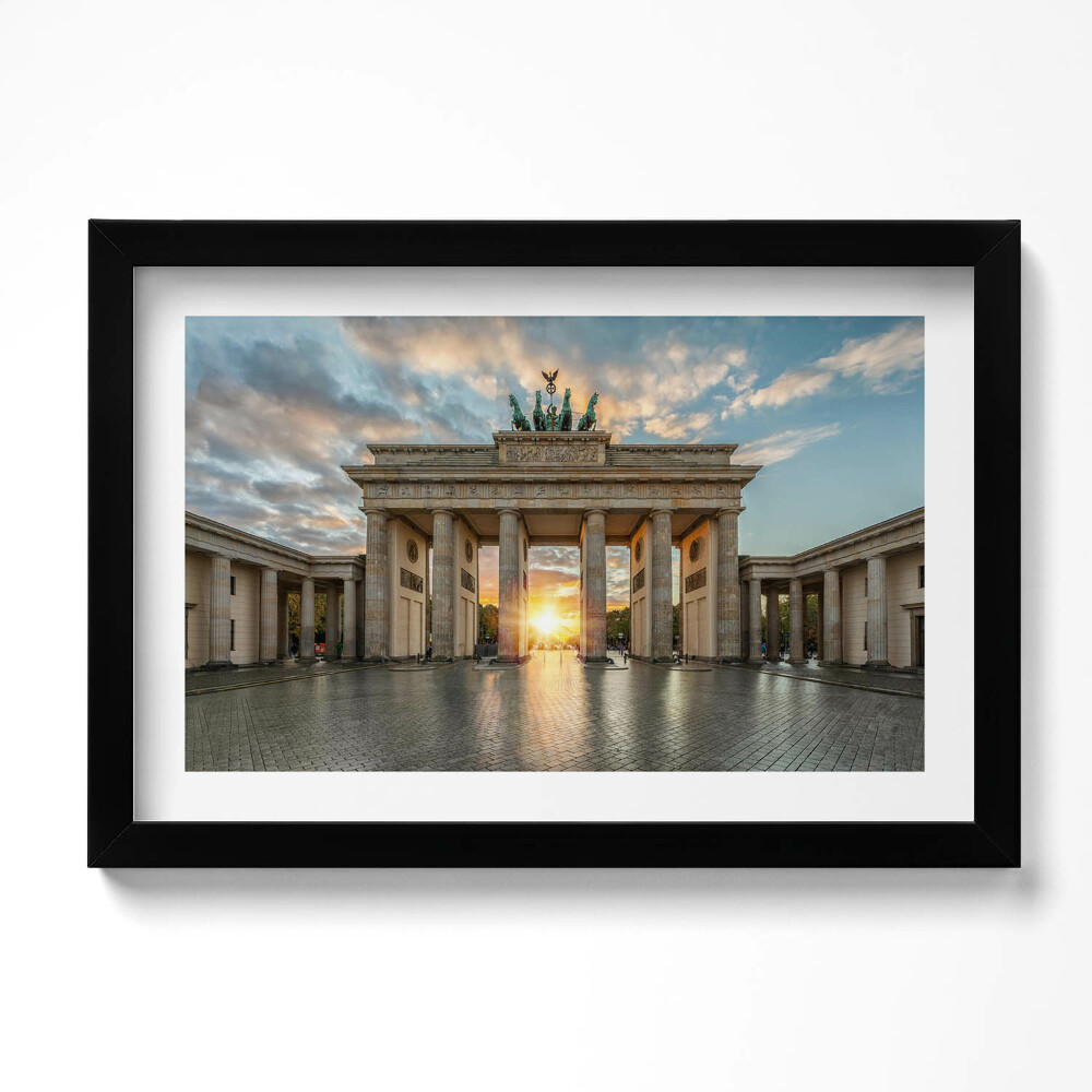Obraz s rámem dekorativní Braniborská brána v Berlíně