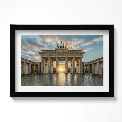 Obraz s rámem dekorativní Braniborská brána v Berlíně