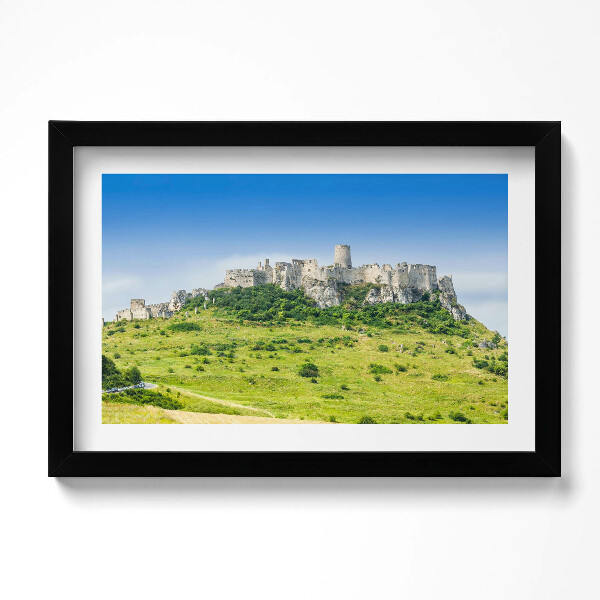 Obraz s rámem dekorativní Spišský hrad na Slovensku