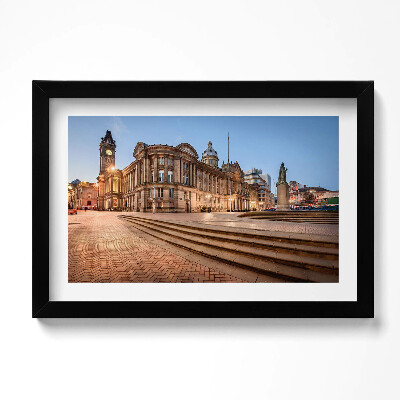 Obraz s rámem dekorativní Birminghamská radnice v Anglii