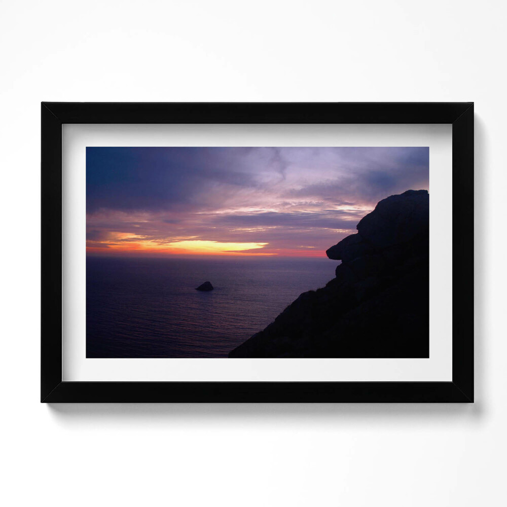 Obraz s rámem dekorativní Kamenná hlava