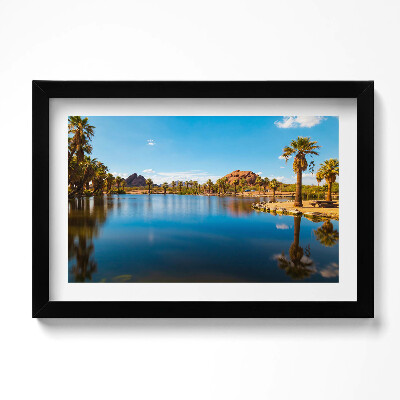 Obraz s rámem dekorativní Krajina parku Papago