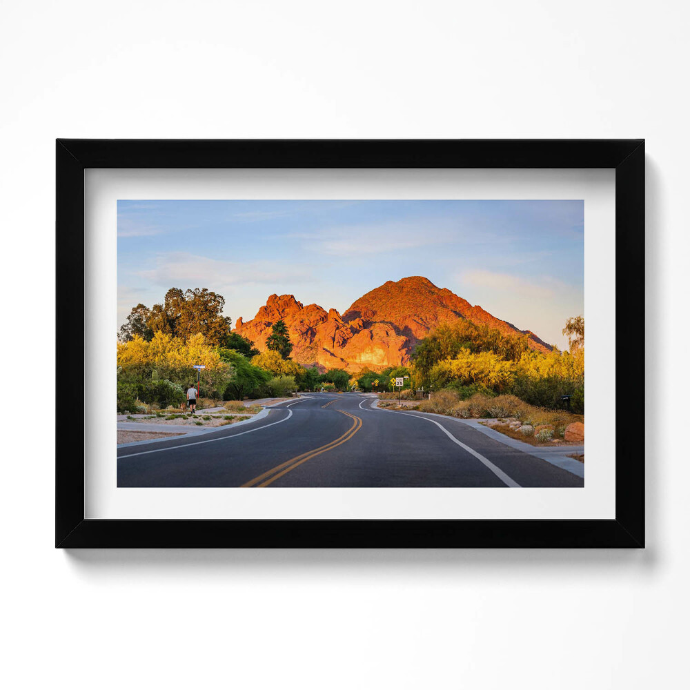 Obraz s rámem dekorativní Pohled na horu Camelback