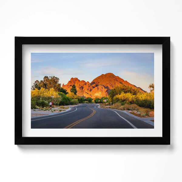 Obraz s rámem dekorativní Pohled na horu Camelback