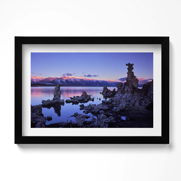 Obraz s rámem dekorativní Mono jezero Kalifornie USA