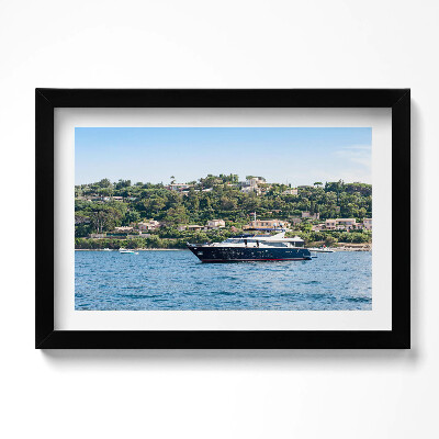 Obraz s rámem dekorativní Saint Tropez Provence ve Francii