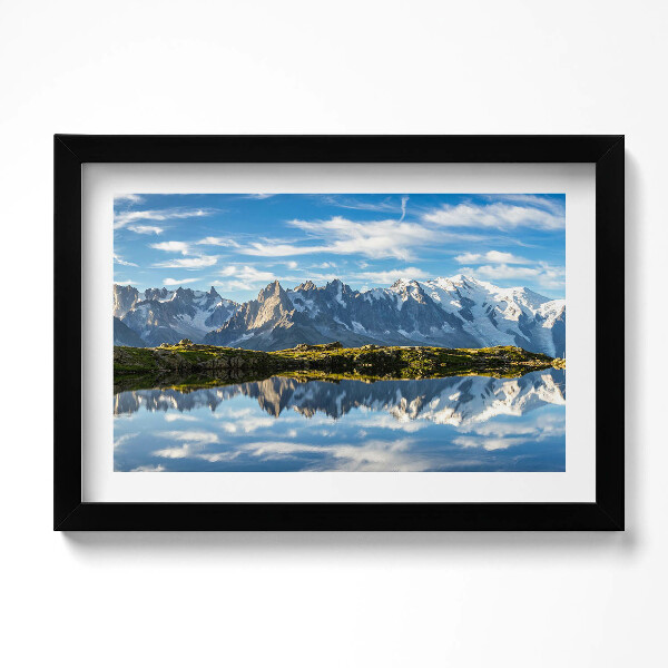 Obraz s rámem dekorativní Údolí Chamonix, Francouzské Alpy