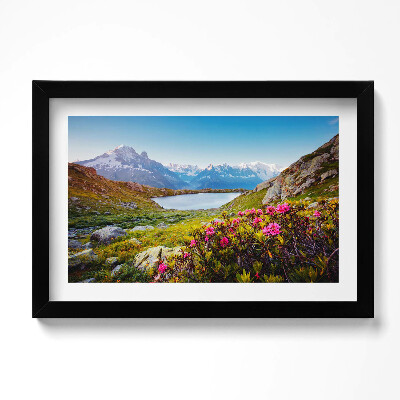 Obraz s rámem dekorativní Mont Blanc ledovec Chamonix