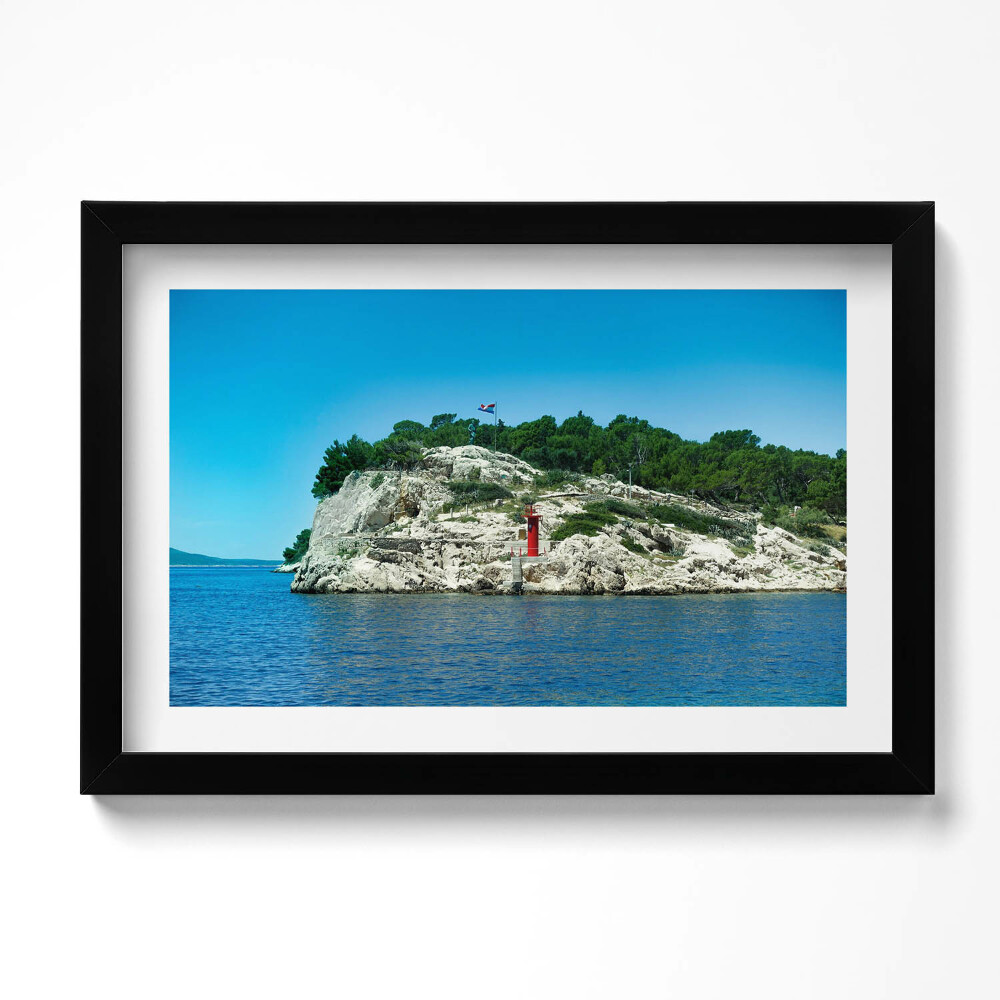 Obraz s rámem dekorativní Scénická cesta Split Chorvatsko