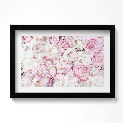 Obraz s rámem dekorativní Pivoňková kytice