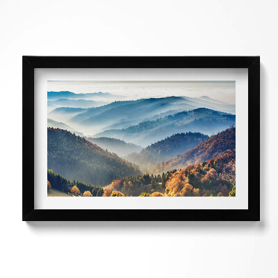 Obraz s rámem dekorativní Horská krajina
