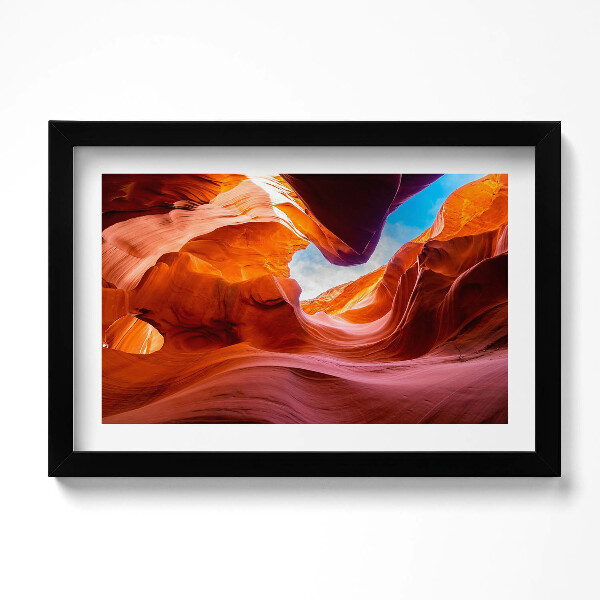 Obraz s rámem dekorativní Skalní krajina kaňonu