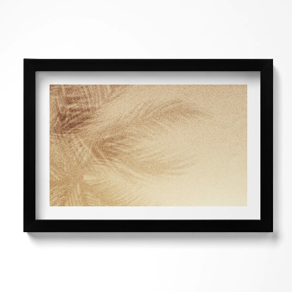 Obraz s rámem dekorativní Pláž písek dovolená