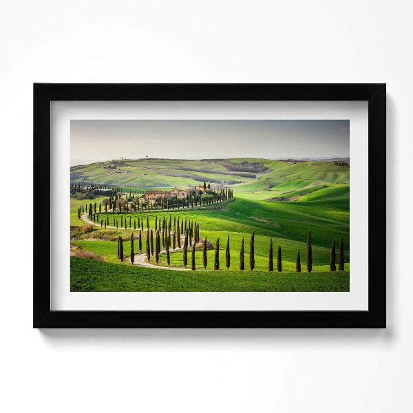 Obraz s rámem dekorativní Krajina, italská atmosféra