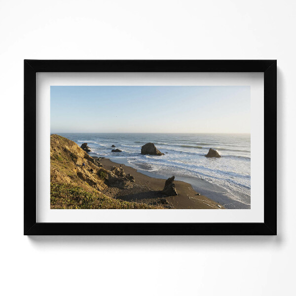 Obraz s rámem dekorativní Krajina přímořské pobřeží