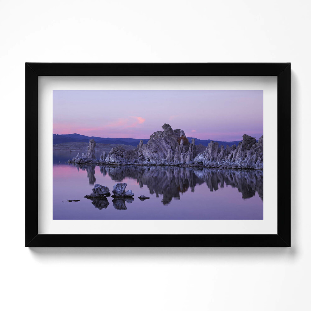 Obraz s rámem dekorativní Odraz kamenů ve vodě