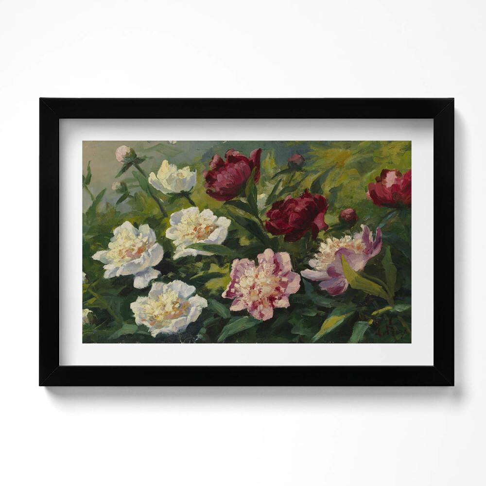 Obraz s rámem dekorativní Malované krásné květiny