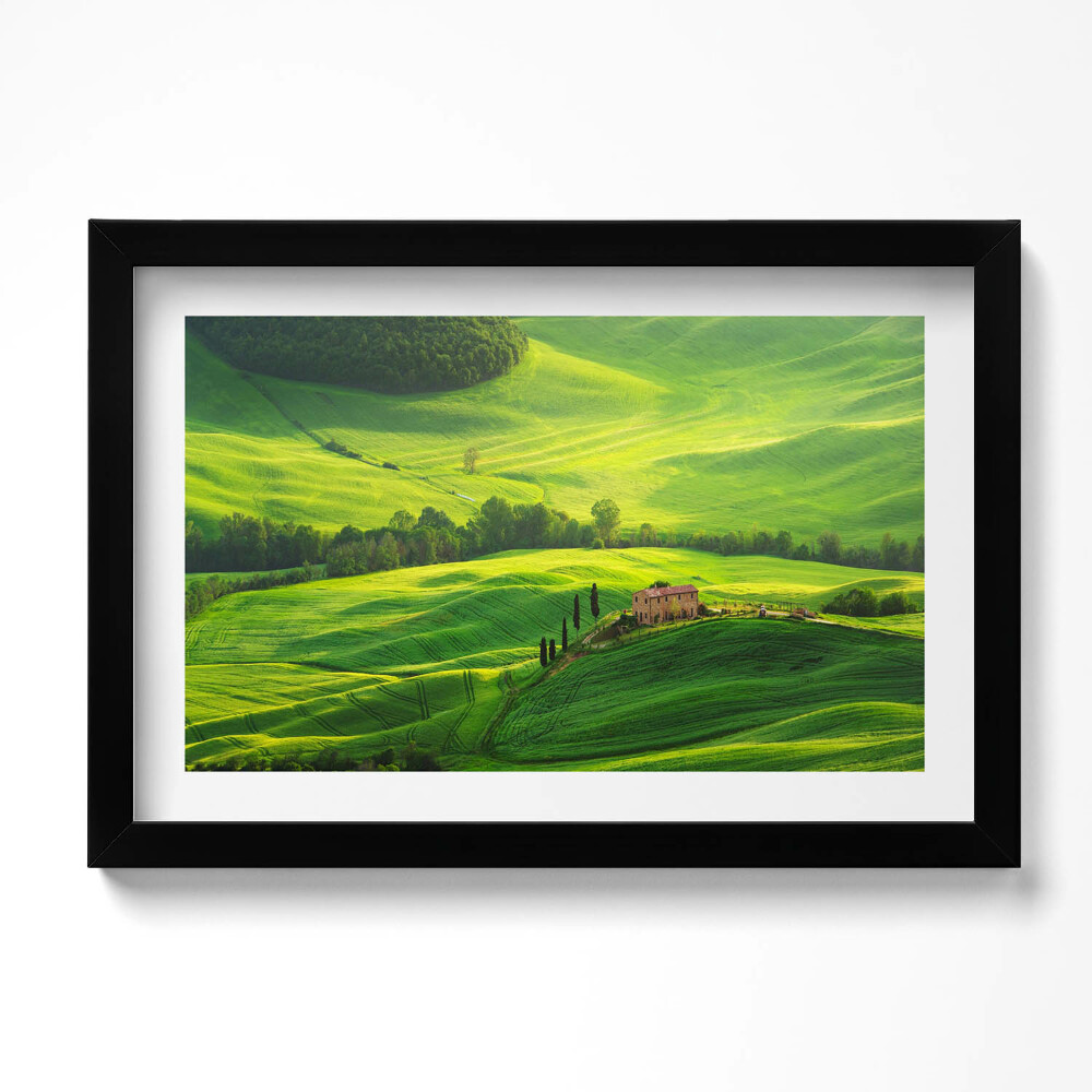 Obraz s rámem dekorativní Krásná přírodní krajina Itálie