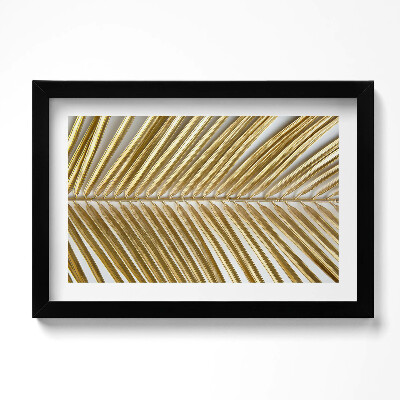 Obraz s rámem dekorativní Půvab zlatého lístku