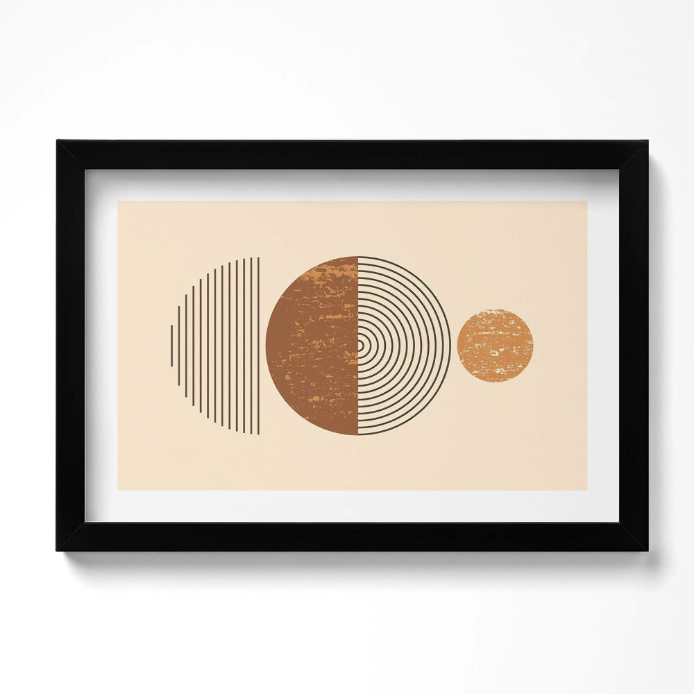 Obraz s rámem dekorativní Geometrické umění v boho stylu