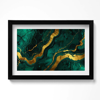 Obraz s rámem dekorativní Glamour textura se zlatem